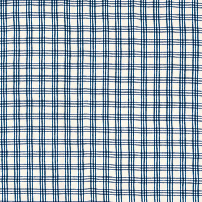 SCHUMACHER IMOGEN INDIGO FABRIC | Atlanta Fabrics