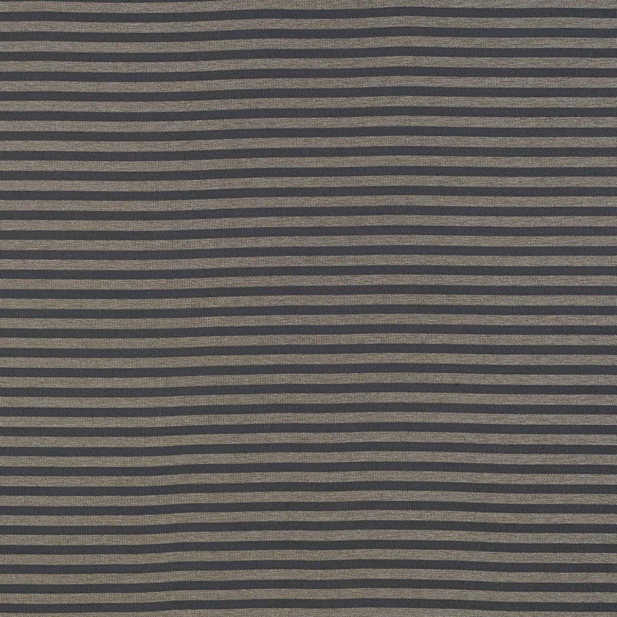 Schumacher GEOFFREY METALLIC STRIPE CARBON Fabric | Atlanta Fabrics