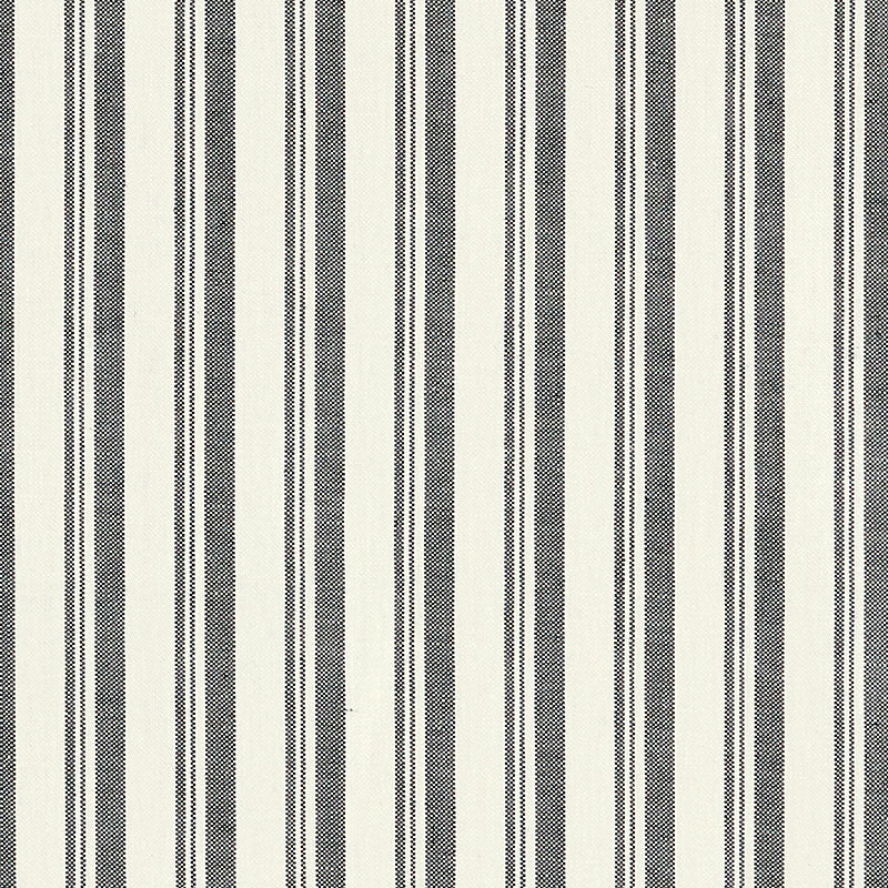 Schumacher CAPRI BLACK/WHITE Fabric | Atlanta Fabrics