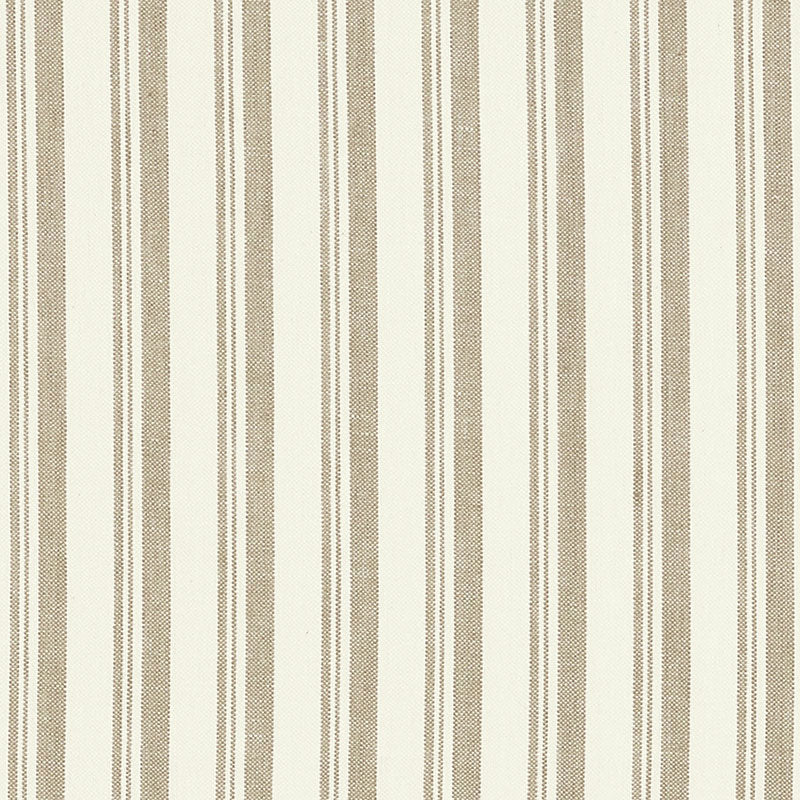 Schumacher CAPRI BEIGE/WHITE Fabric | Atlanta Fabrics