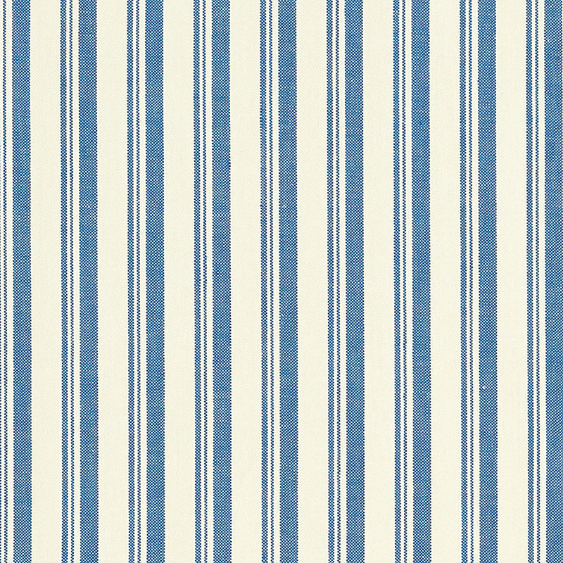 Schumacher CAPRI NAVY/WHITE Fabric | Atlanta Fabrics