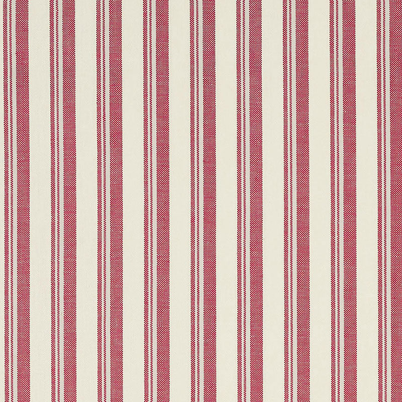 Schumacher CAPRI RED/WHITE Fabric | Atlanta Fabrics