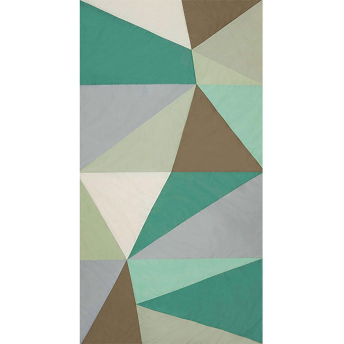 SCHUMACHER CUBIST SILK PANEL CELADON FABRIC | Atlanta Fabrics
