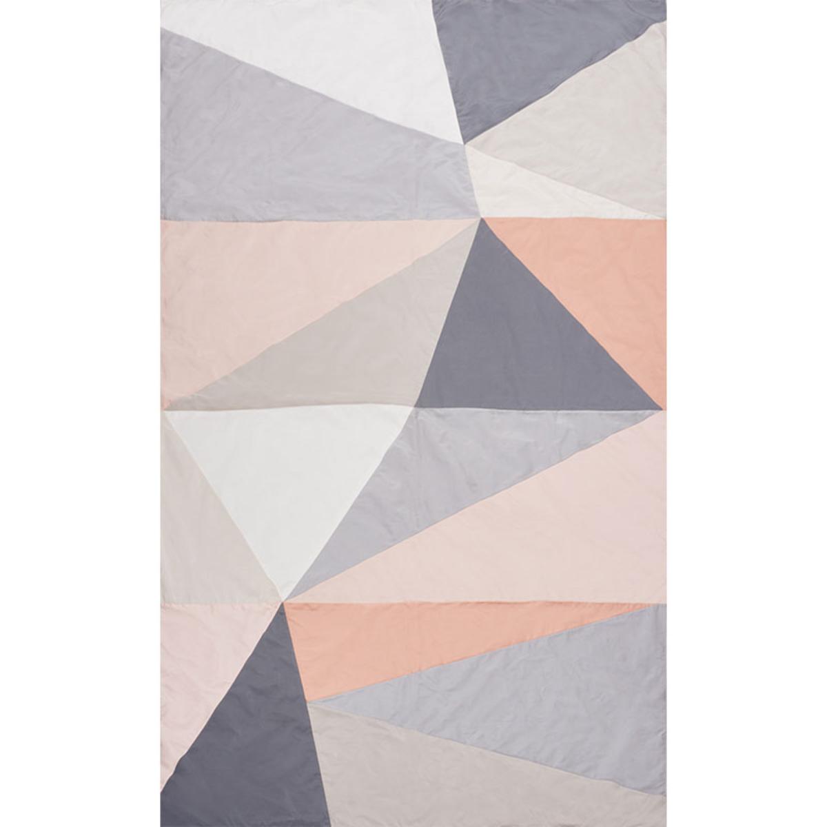 SCHUMACHER CUBIST SILK PANEL BLUSH FABRIC | Atlanta Fabrics