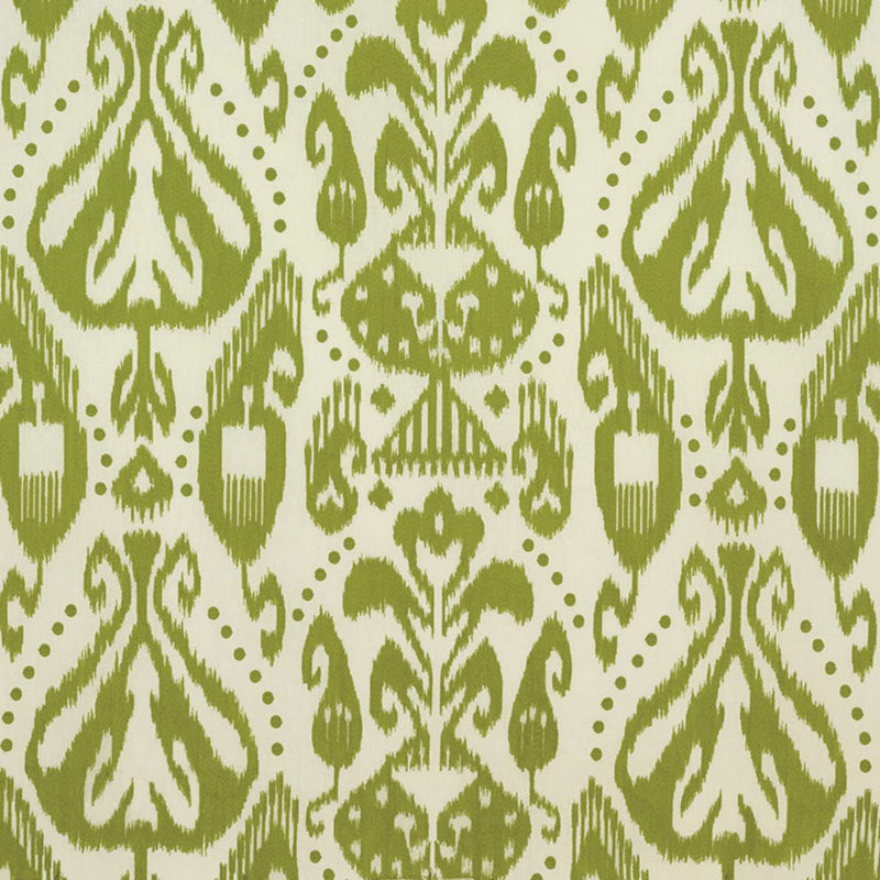SCHUMACHER KIVA EMBROIDERED IKAT GRASS FABRIC | Atlanta Fabrics