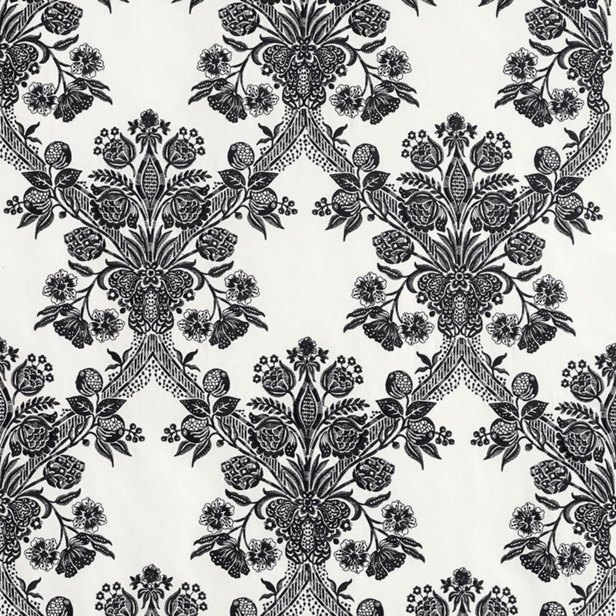 SCHUMACHER CAROLINA EBONY FABRIC | Atlanta Fabrics