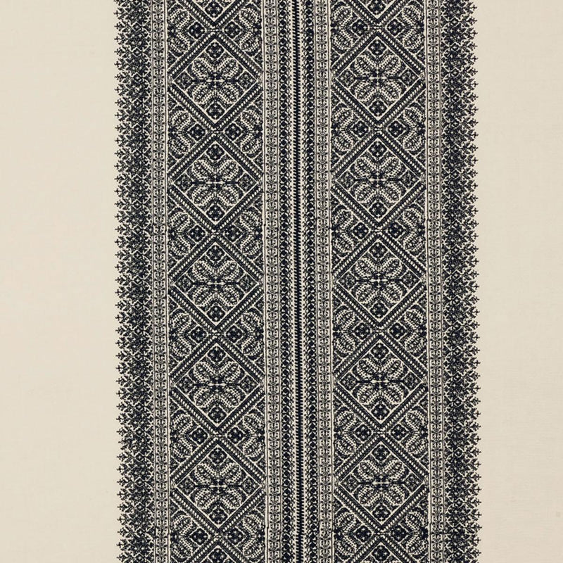 SCHUMACHER TOLEDO EMBROIDERY NOIR FABRIC | Atlanta Fabrics