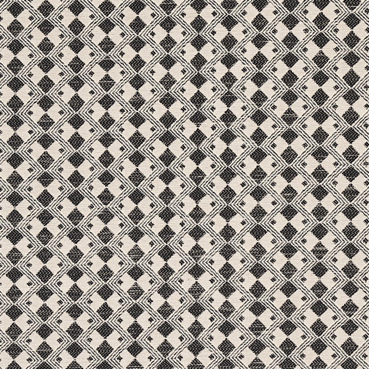 SCHUMACHER HUXLEY VINTAGE BLACK FABRIC | Atlanta Fabrics