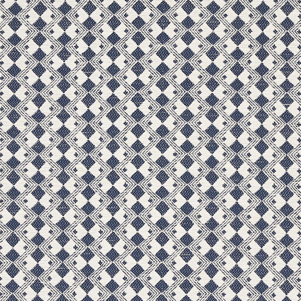 SCHUMACHER HUXLEY NAVY FABRIC | Atlanta Fabrics