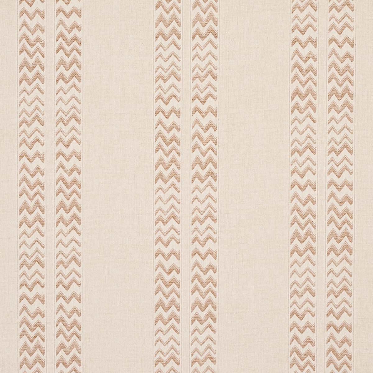 SCHUMACHER KUDU STRIPE SAND FABRIC | Atlanta Fabrics