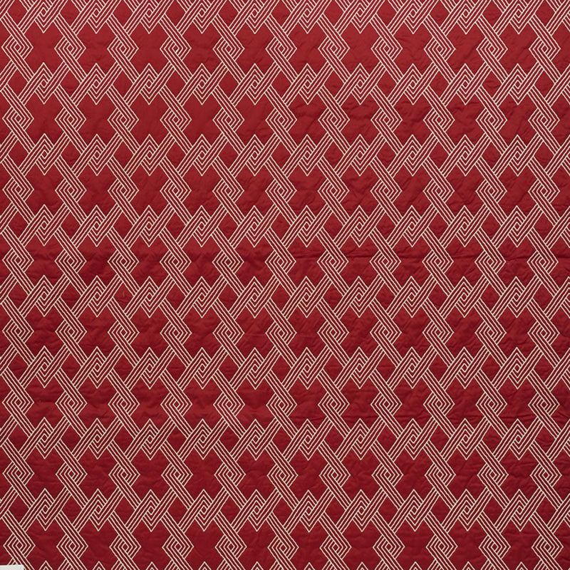 SCHUMACHER HIX RED FABRIC | Atlanta Fabrics