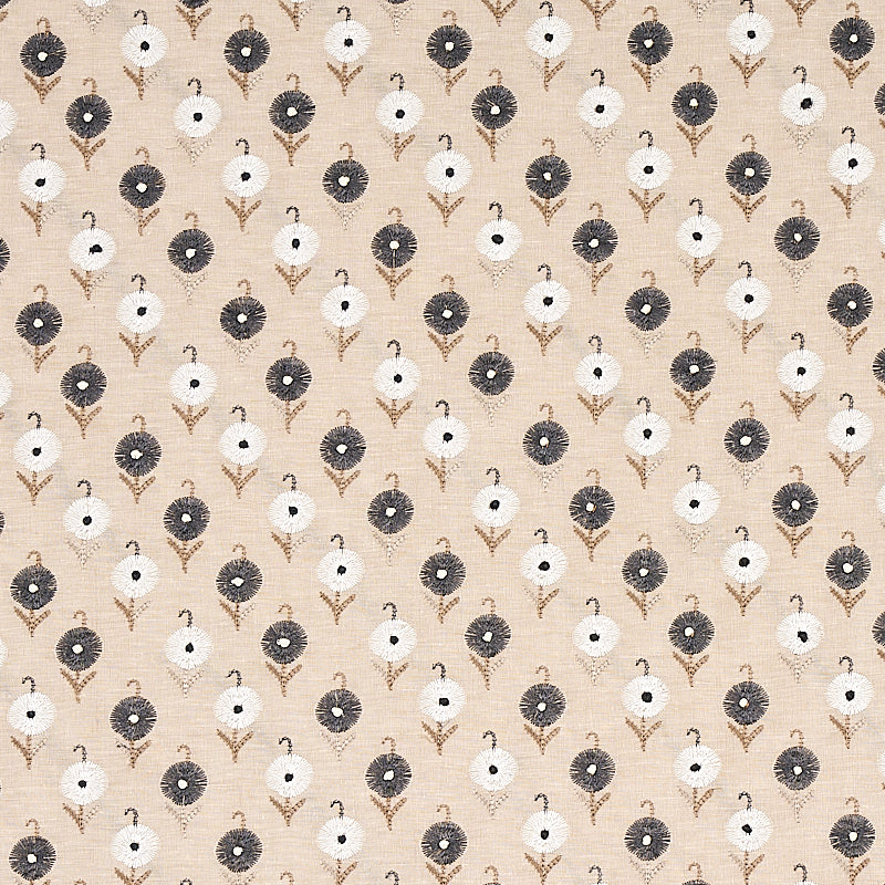 Schumacher AVODICA EMBROIDERY MOONSTONE Fabric | Atlanta Fabrics