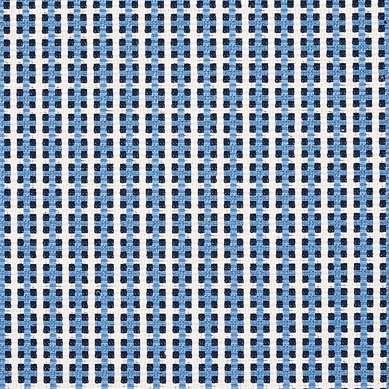 Schumacher CROSSTOWN TILE BLUE Fabric | Atlanta Fabrics