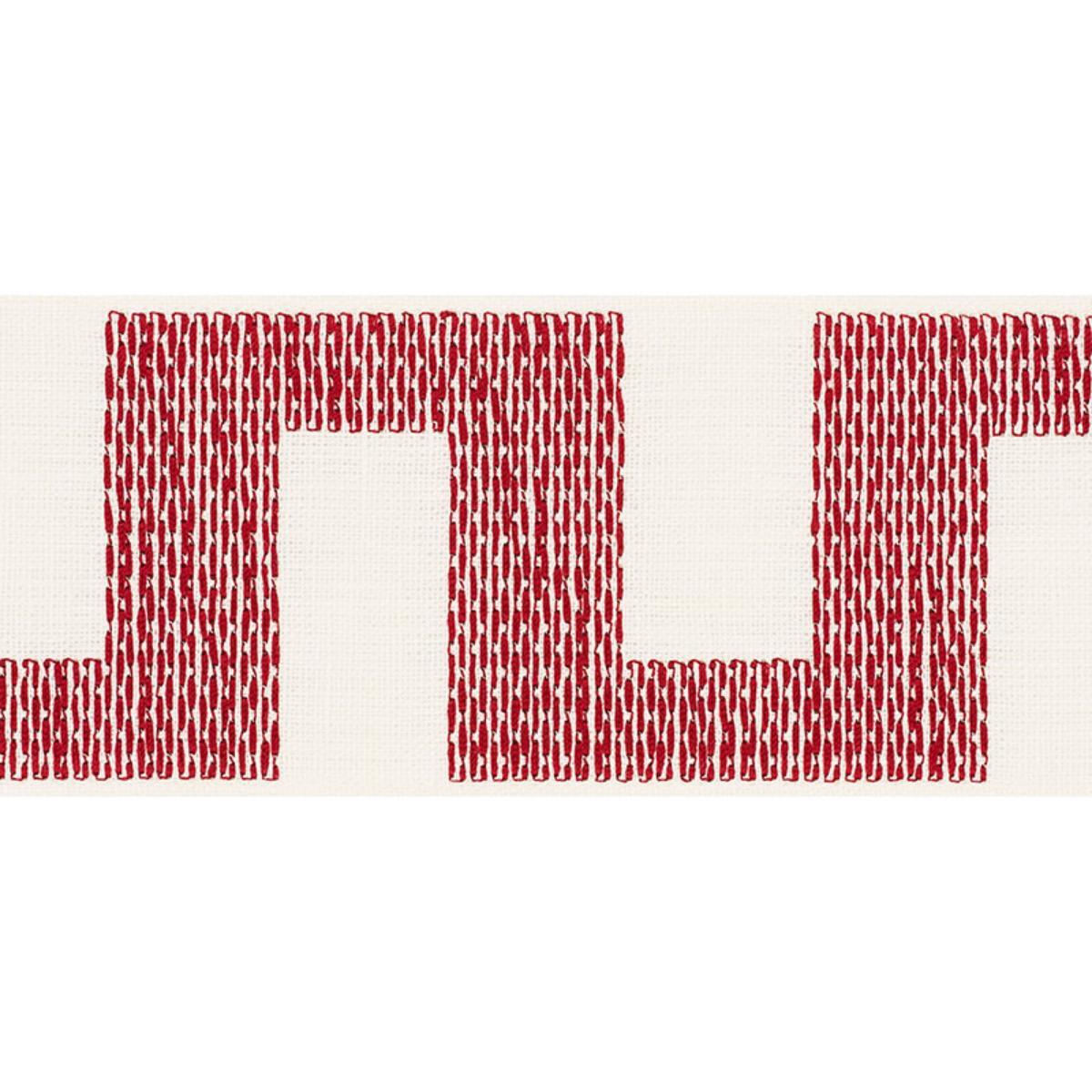 Schumacher MATRIX TAPE RED Trim | Atlanta Fabrics