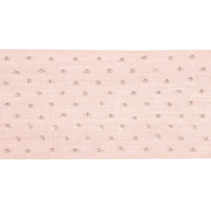 SCHUMACHER NORTHERN LIGHTS BEADED TAPE BLUSH TRIM | Atlanta Fabrics