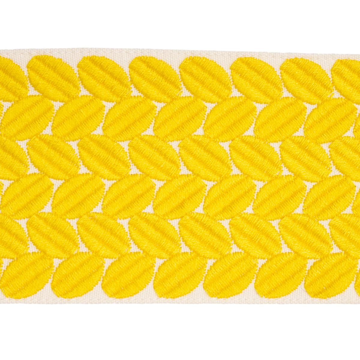Schumacher BERKELEY TAPE WIDE YELLOW Trim | Atlanta Fabrics