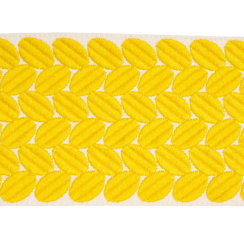Schumacher BERKELEY TAPE WIDE YELLOW Trim | Atlanta Fabrics
