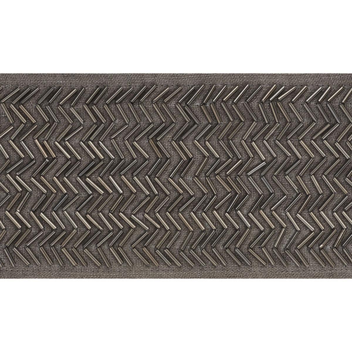 SCHUMACHER HAYWORTH TAPE GUNMETAL TRIM | Atlanta Fabrics