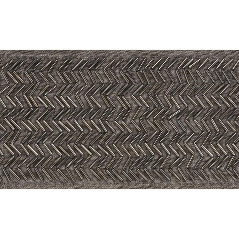 SCHUMACHER HAYWORTH TAPE GUNMETAL TRIM | Atlanta Fabrics