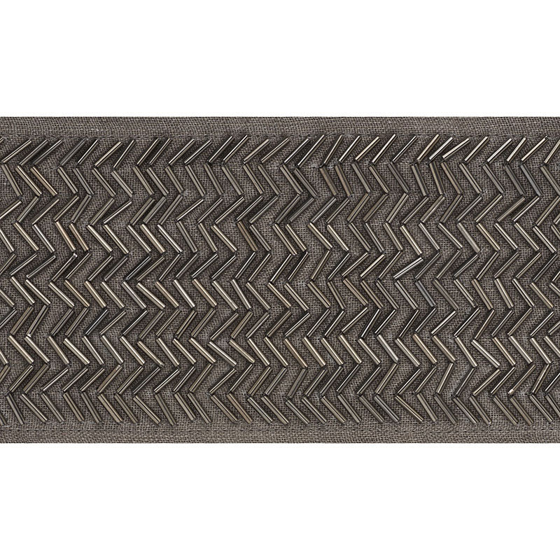 Schumacher HAYWORTH TAPE GUNMETAL Trim | Atlanta Fabrics