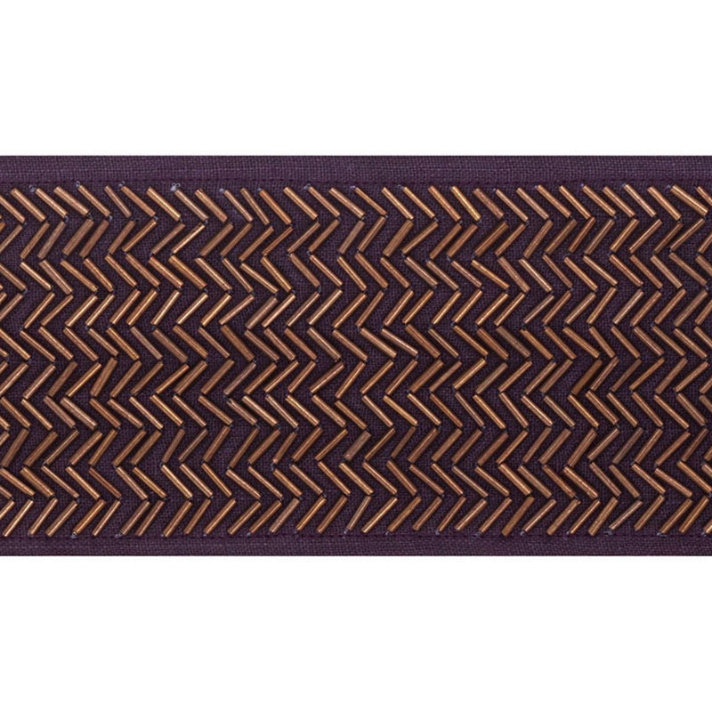 SCHUMACHER HAYWORTH TAPE AUBERGINE TRIM | Atlanta Fabrics