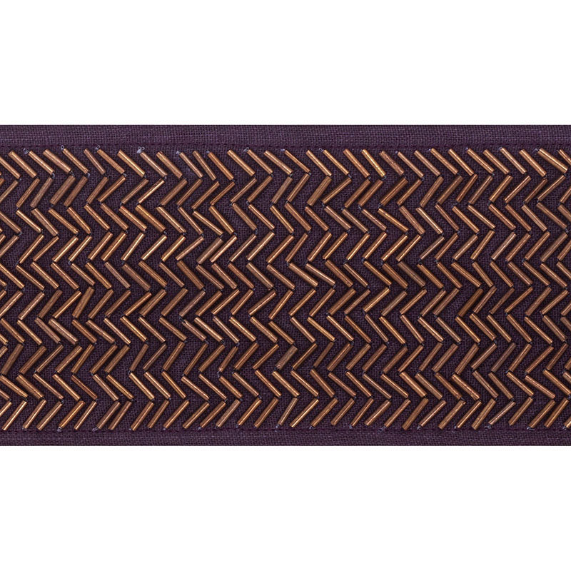 Schumacher HAYWORTH TAPE AUBERGINE Trim | Atlanta Fabrics