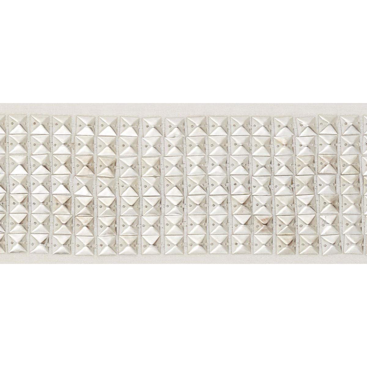 SCHUMACHER GARDNER TAPE SILVER TRIM | Atlanta Fabrics