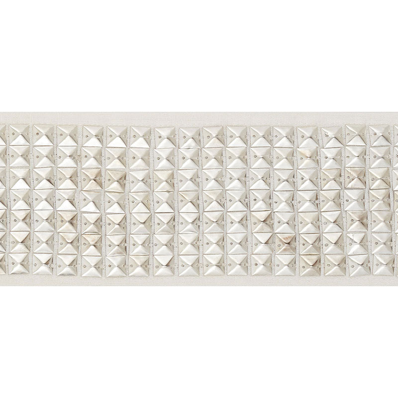 Schumacher GARDNER TAPE SILVER Trim | Atlanta Fabrics