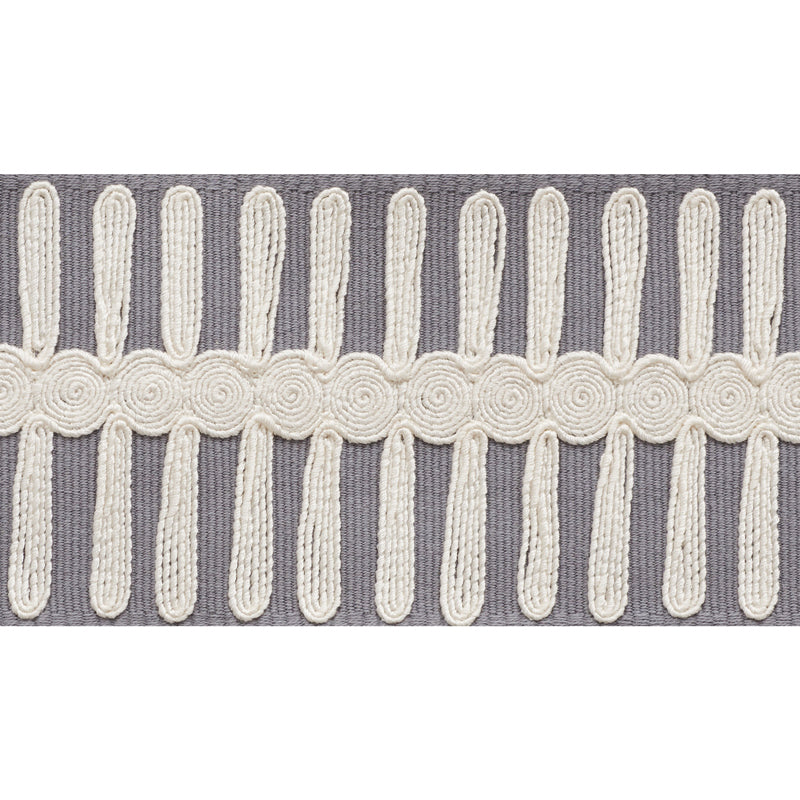 Schumacher CASTILLE TAPE GREY Trim | Atlanta Fabrics
