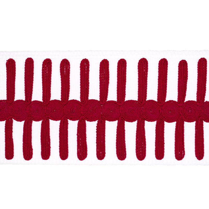 Schumacher CASTILLE TAPE RED Trim | Atlanta Fabrics