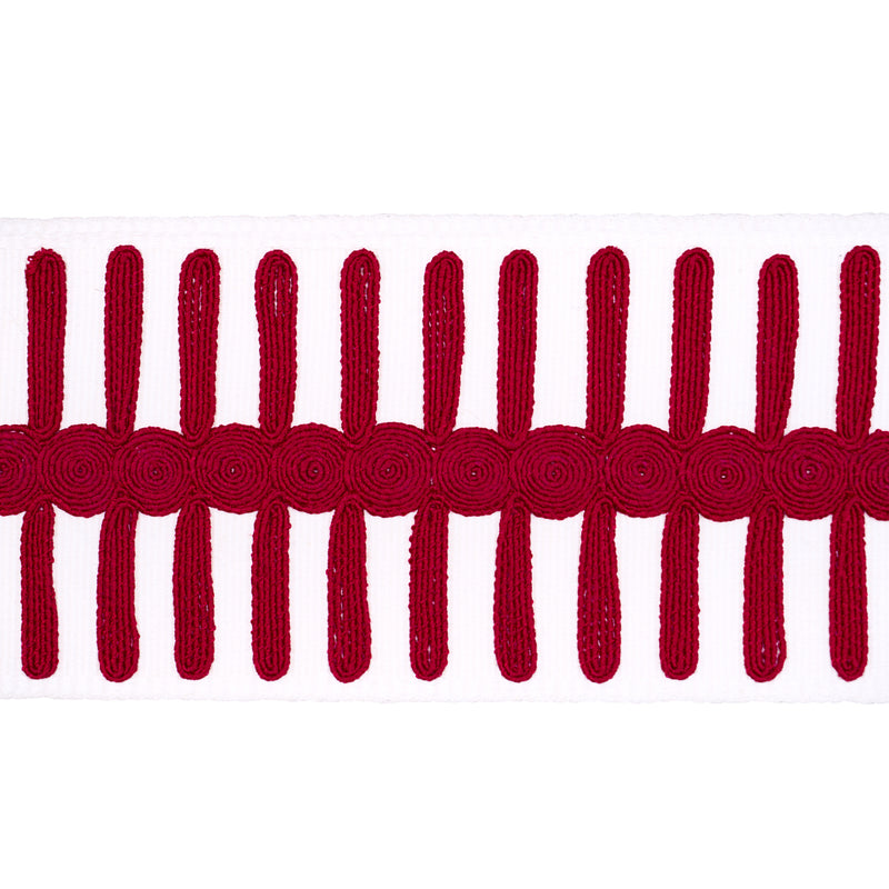 Schumacher CASTILLE TAPE RED Trim | Atlanta Fabrics