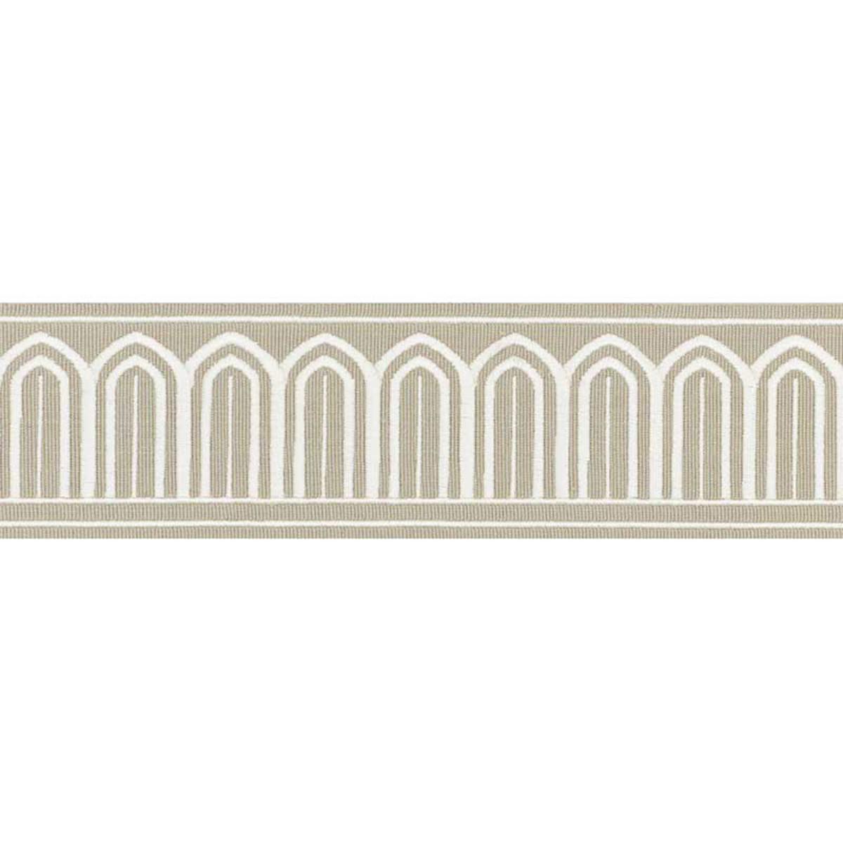 ARCHES EMBROIDERED TAPE MEDIUM TAUPE