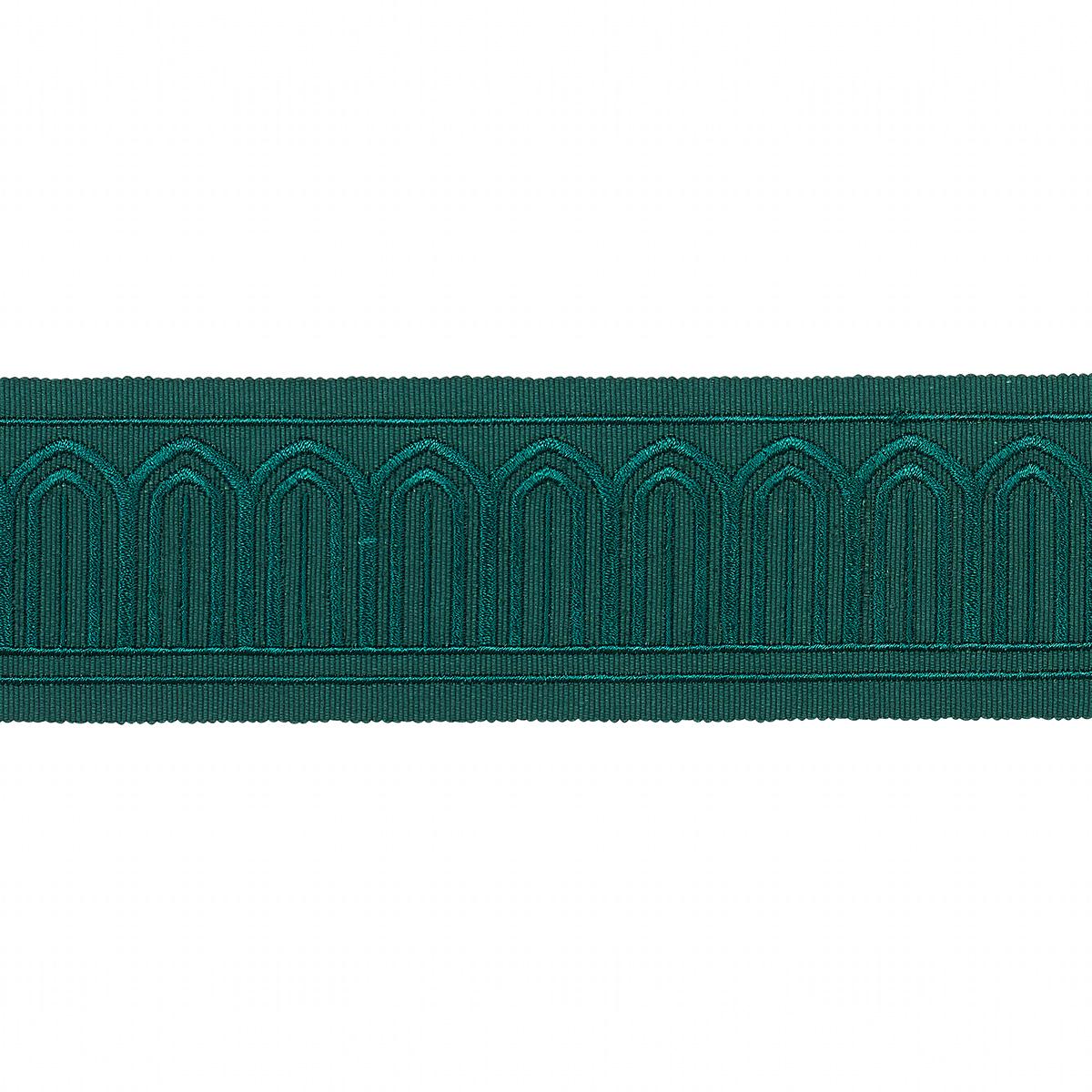 ARCHES EMBROIDERED TAPE MEDIUM EMERALD