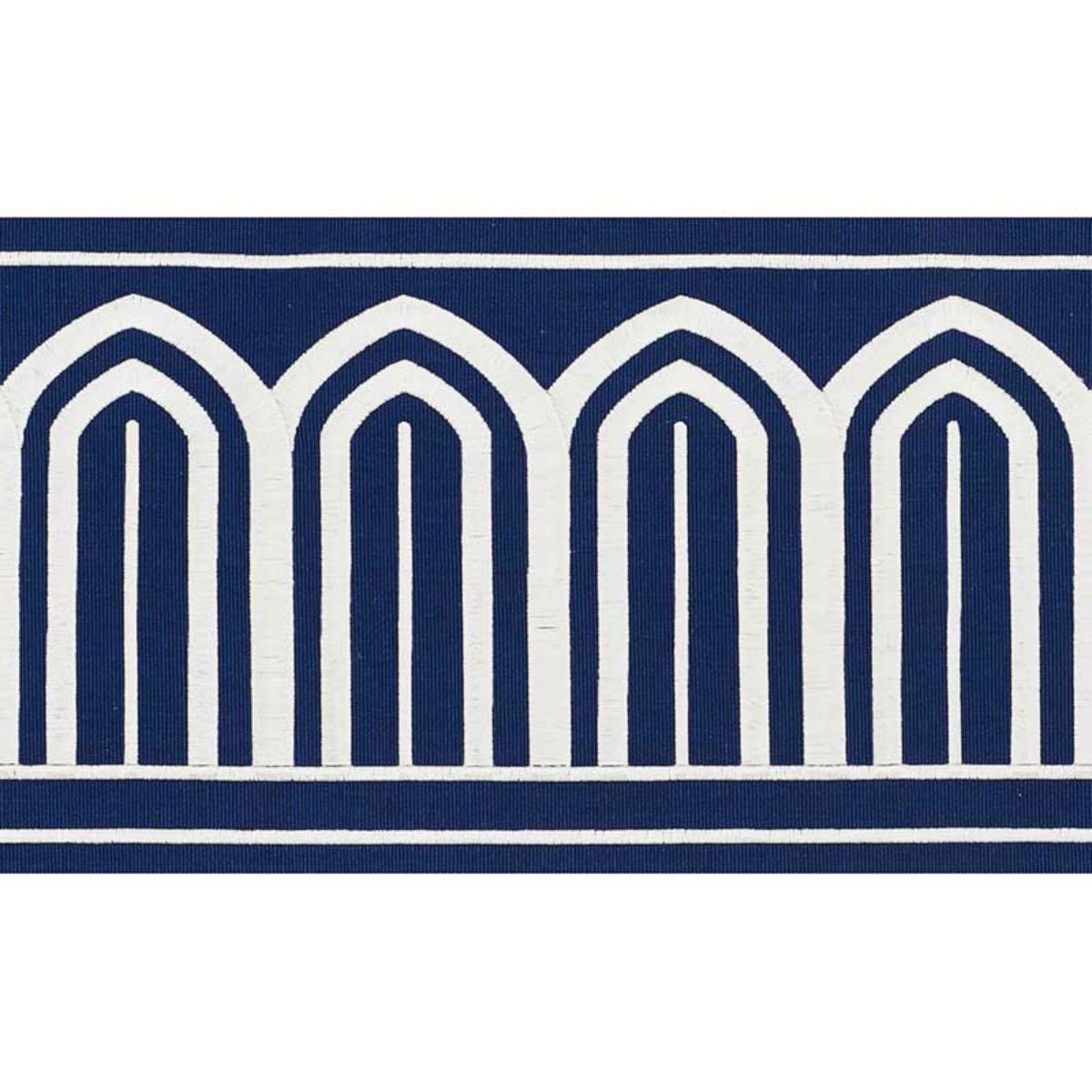 ARCHES EMBROIDERED TAPE WIDE MARINE