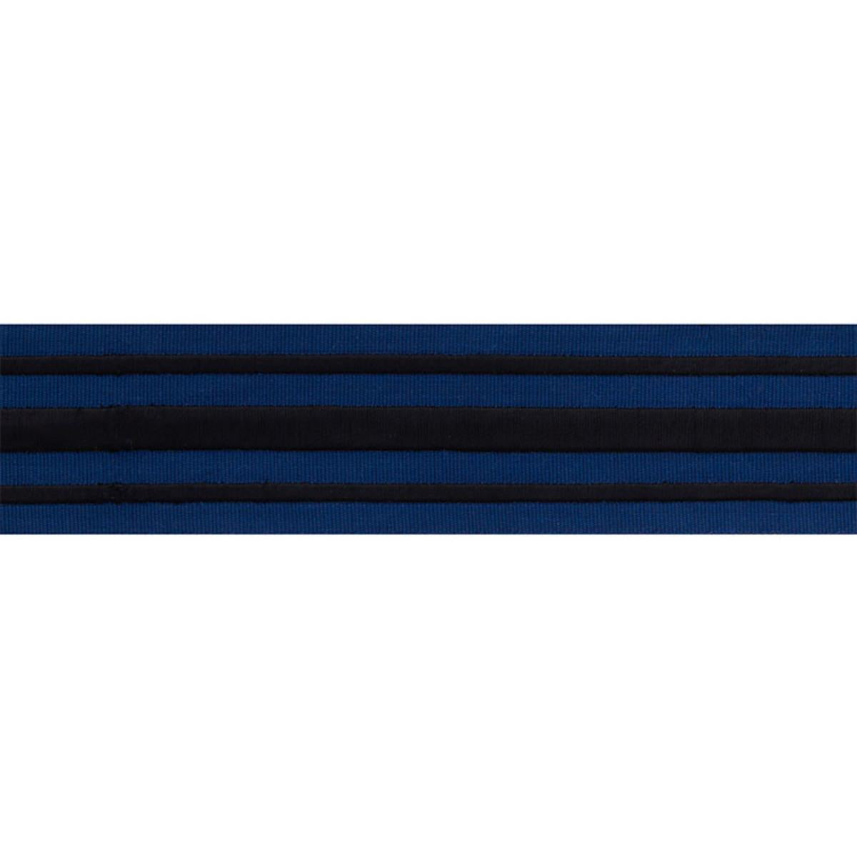 MILITARY STRIPE  TAPE BLACK ON NAVY