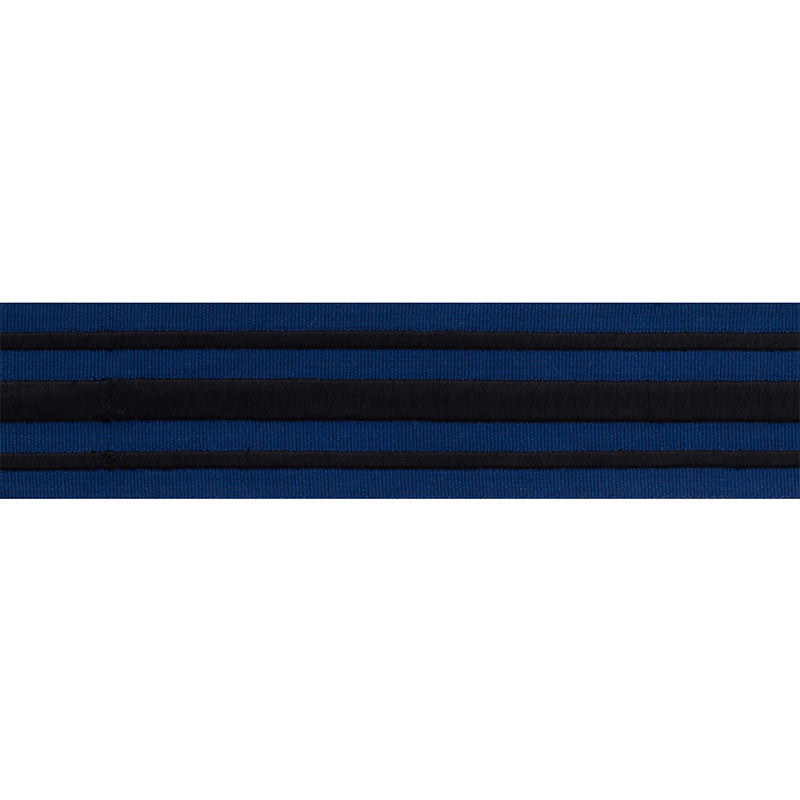 MILITARY STRIPE  TAPE BLACK ON NAVY