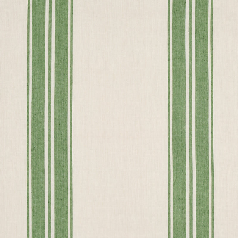 Schumacher BRENTWOOD STRIPE LEAF GREEN Fabric | Atlanta Fabrics