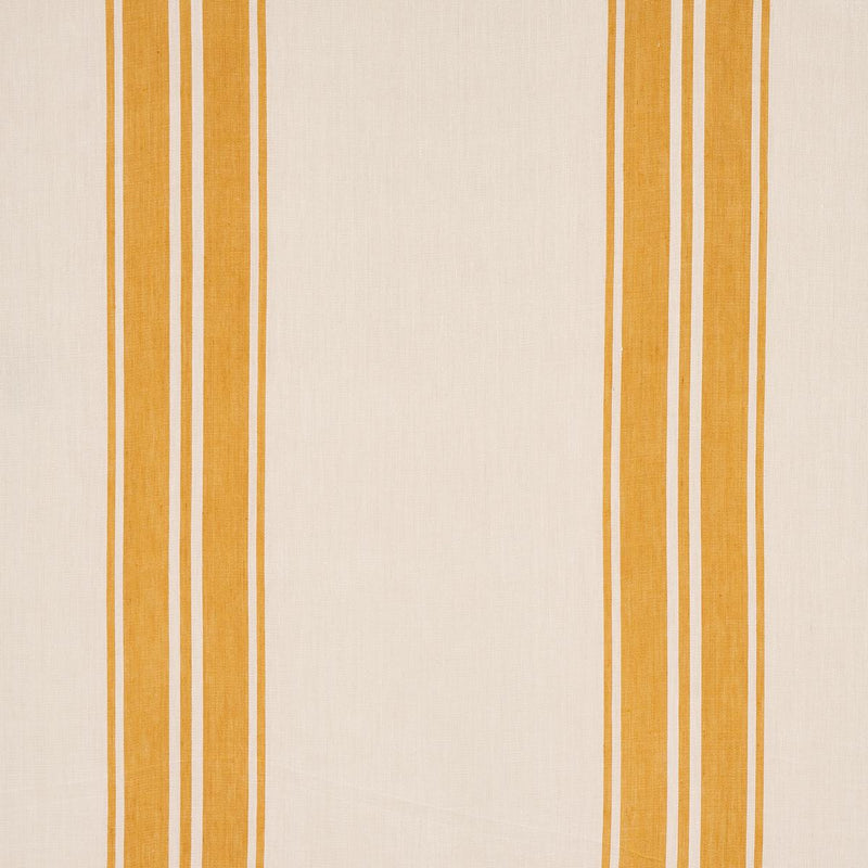 SCHUMACHER BRENTWOOD STRIPE YELLOW FABRIC | Atlanta Fabrics