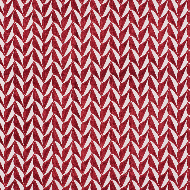 Schumacher SPADES RED Fabric | Atlanta Fabrics