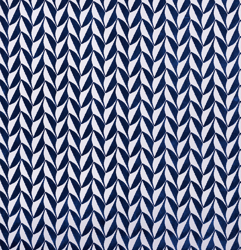 Schumacher SPADES BLUE Fabric | Atlanta Fabrics