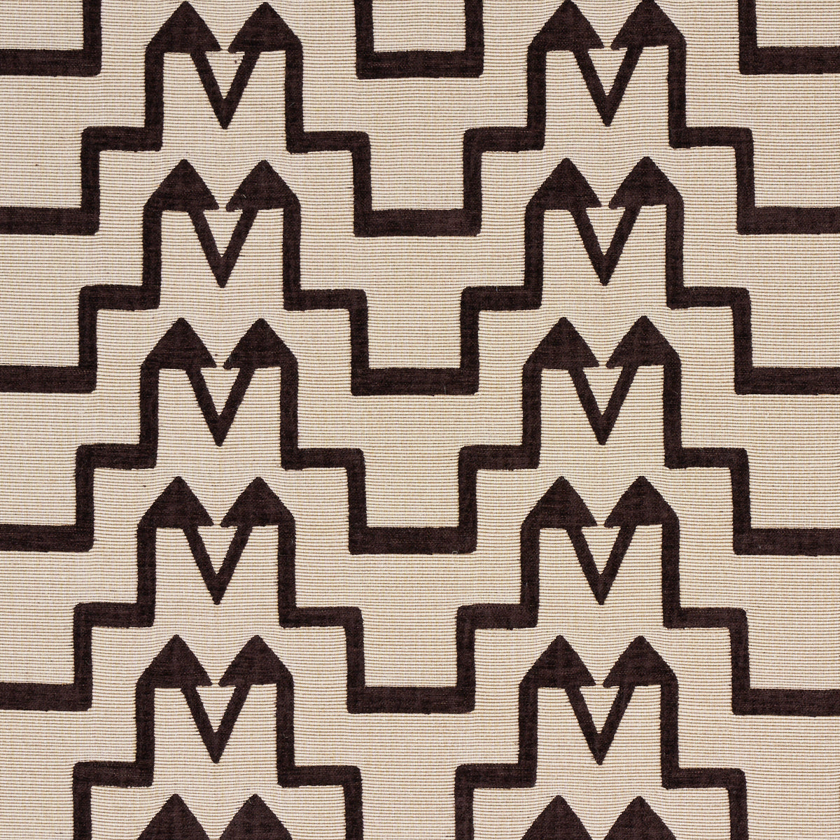 Schumacher TURKISH STEP BROWN Fabric | Atlanta Fabrics