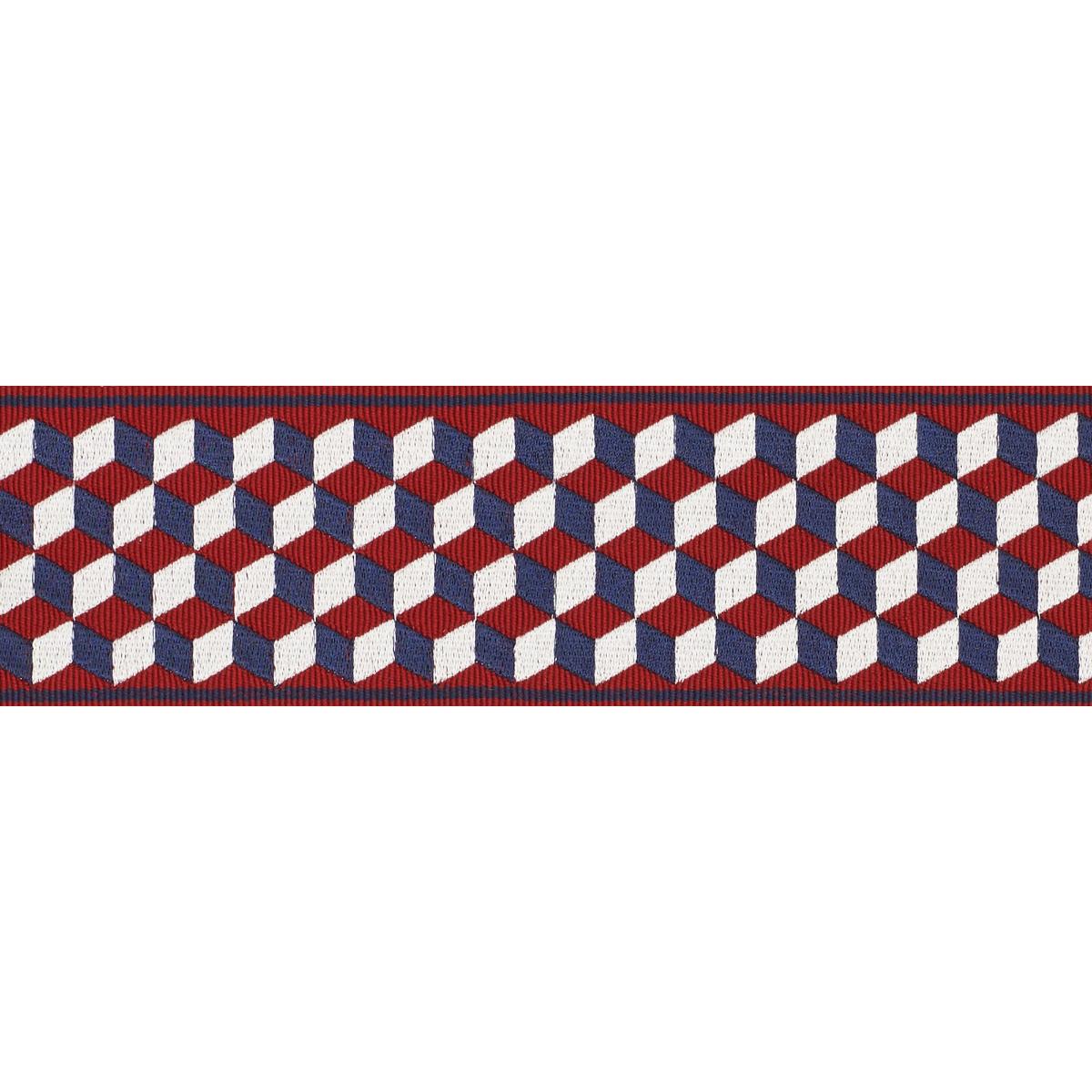TUMBLING BLOCKS TAPE ROUGE & BLEU