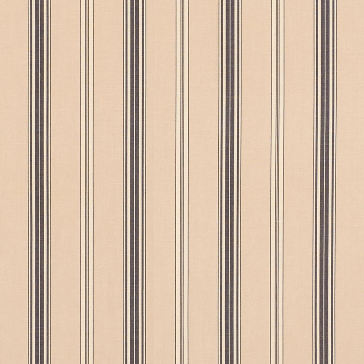 SCHUMACHER COCO STRIPE STONE FABRIC | Atlanta Fabrics