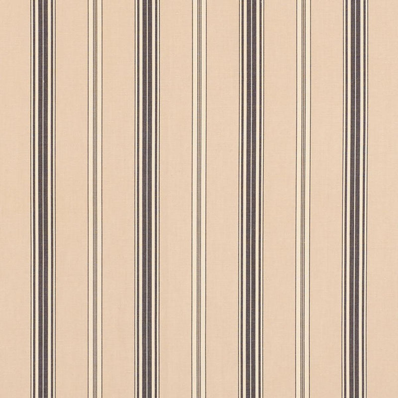 SCHUMACHER COCO STRIPE STONE FABRIC | Atlanta Fabrics