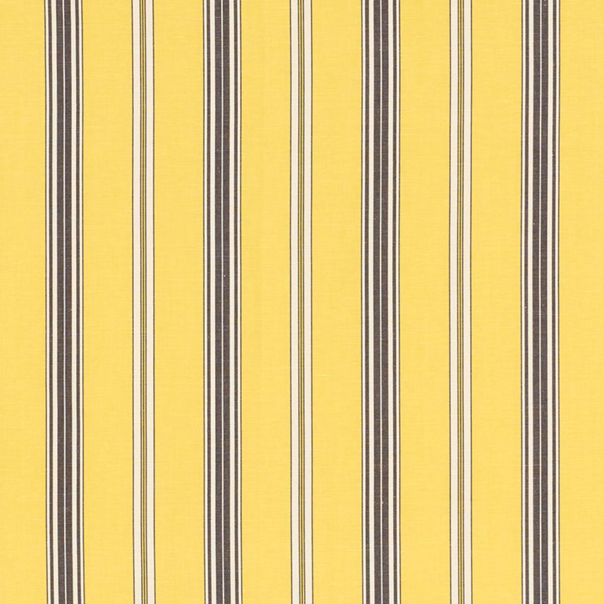 SCHUMACHER COCO STRIPE YELLOW FABRIC | Atlanta Fabrics