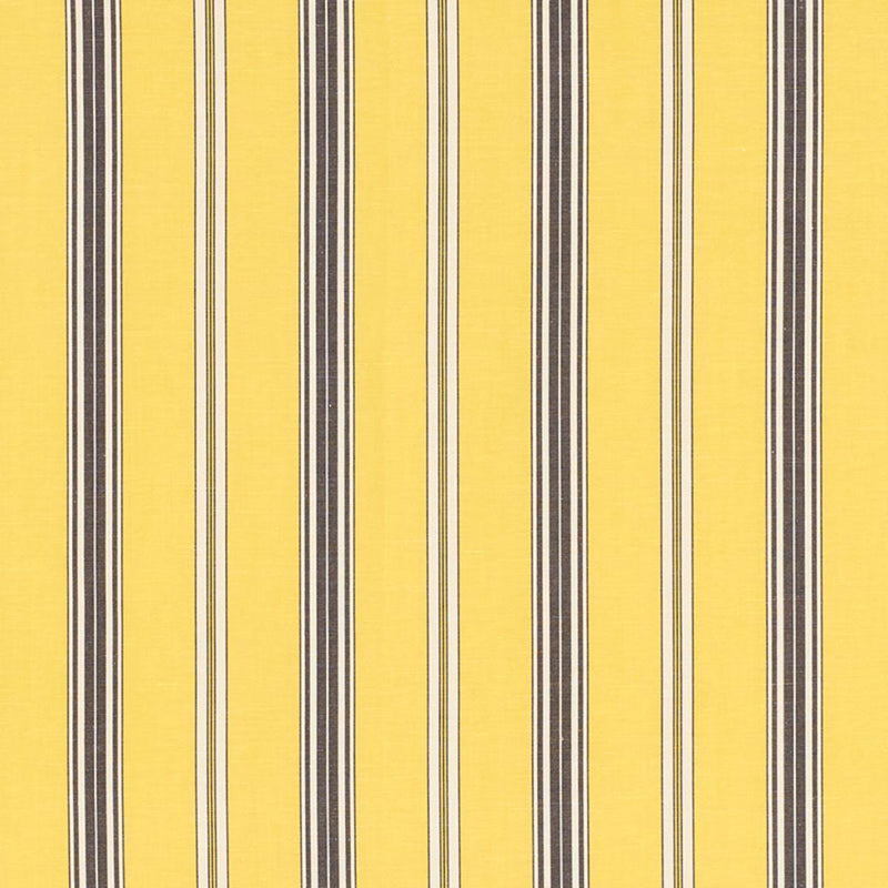 SCHUMACHER COCO STRIPE YELLOW FABRIC | Atlanta Fabrics