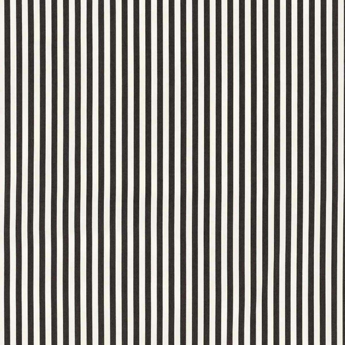 SCHUMACHER BRIGITTE STRIPE BLACK FABRIC | Atlanta Fabrics