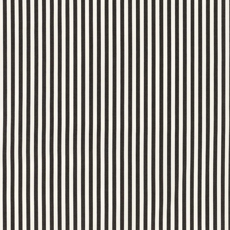 SCHUMACHER BRIGITTE STRIPE BLACK FABRIC | Atlanta Fabrics