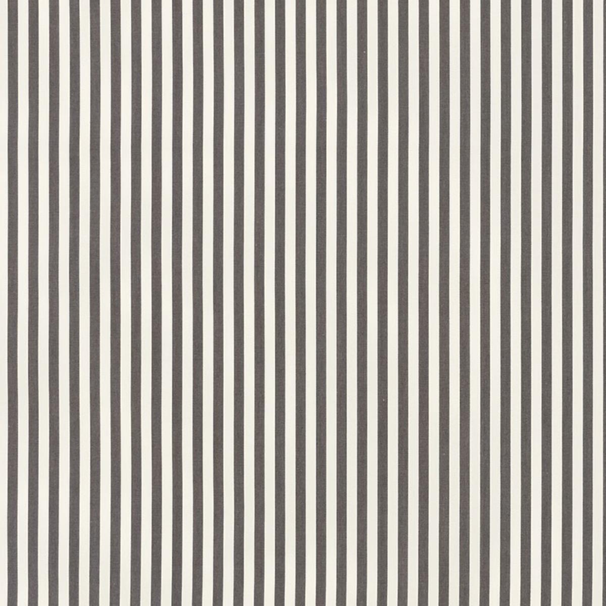 SCHUMACHER BRIGITTE STRIPE CHARCOAL FABRIC | Atlanta Fabrics