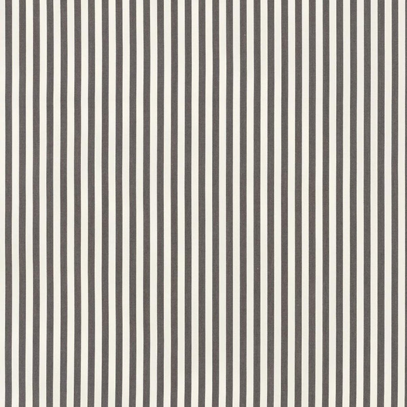 SCHUMACHER BRIGITTE STRIPE CHARCOAL FABRIC | Atlanta Fabrics
